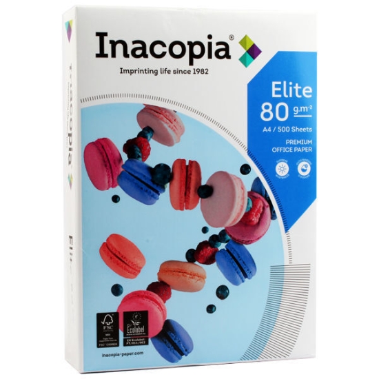 Image de Pack de papier photocopie A4, blanc 500 feuilles 80 gsm - Inacopia Elite