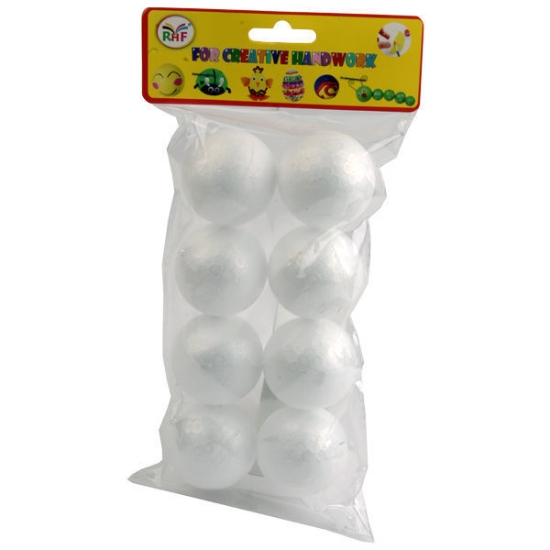 Picture of Foam Ball, White, 5 cm, Pack of 8 – Simba Model Y-004
