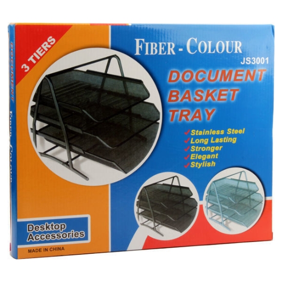 Picture of Document Basket Tray 3 Tiers JS3001