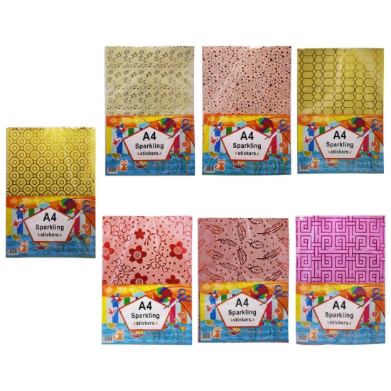 Picture of باكو استيكر جليتر أشكال 10 فرخ A4 – Sparkling