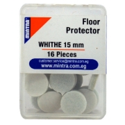 Picture of Round Floor Protector 16 Pieces 15 mm White - Mintra