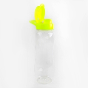 Image de Bouteille d'eau transparente avec capuchon jaune 650 ml - Mintra 03403