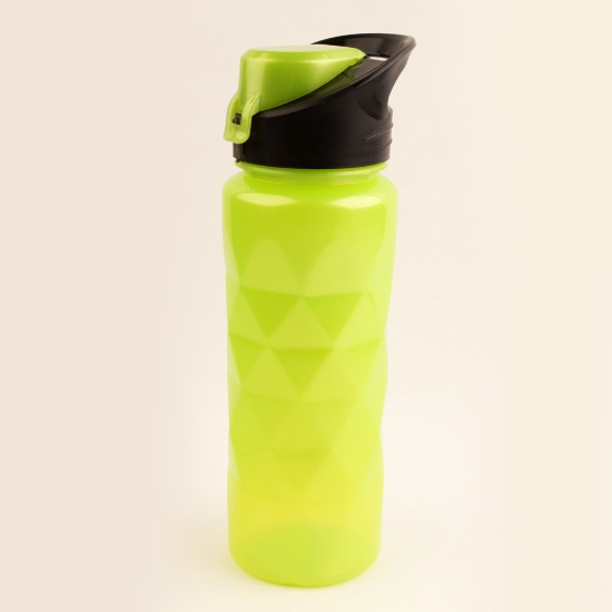 Image de Bouteille d'eau en plastique transparent 750 ml - Diamond
