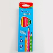 Picture of طقم 6 قلم رصاص جامبو جرافيت HB مثلث باستيكة - كى رود موديل KR971720