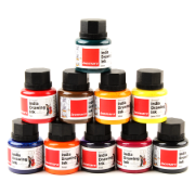 Bild von Set Tinte Wasserfest 10 Farben 35ml Isomars Modell WD10