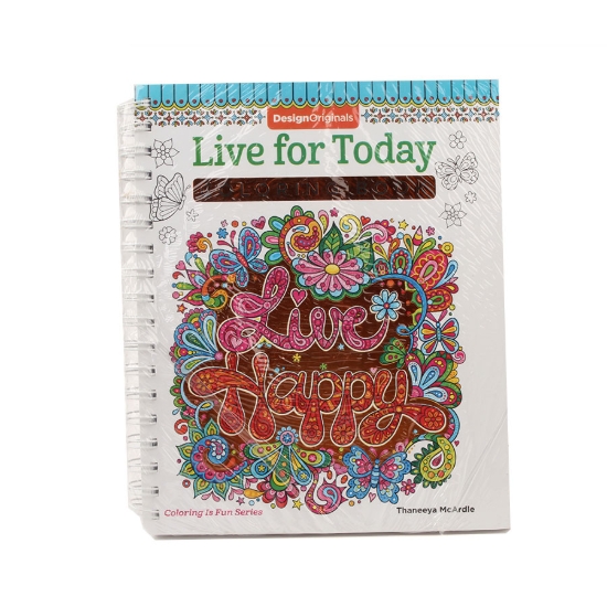 Picture of Live for Today نوت بوك سلك تلوين للكبار