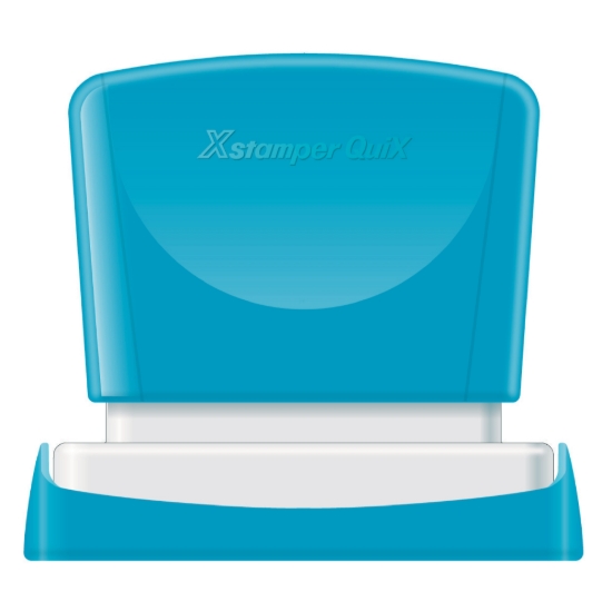 Picture of ختم أوتوماتيك ضاغط بالسيريل أحمر 16× 48ملم –  X stamper- Q11