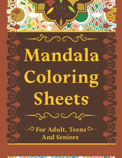 Imagen de Bolsa de libro para colorear Mandela 24x34cm 16 hojas