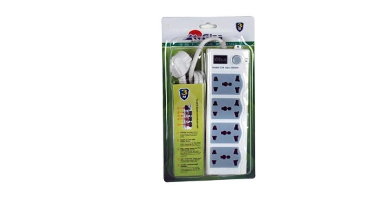 Image de BARRE D'ALIMENTATION MULTIPRISE 4 PRISES TRIPLE 4 PRISES DOUBLE - Giza AXE234