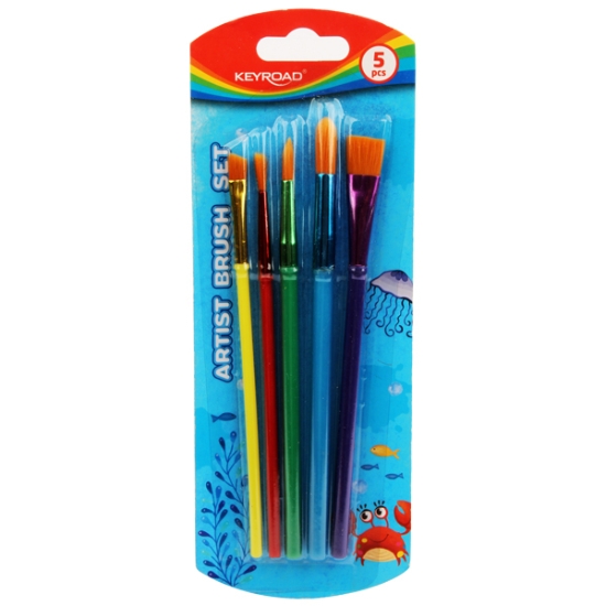 Picture of طقم فرش رسم كارت 5 قطعة مقاسات (10,8,4,2) - كى رود موديل KR971857