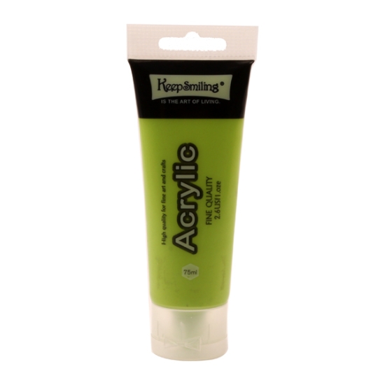 Image de Tube de couleur acrylique 75 ml Vert - Keep Smiling 119