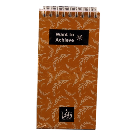Picture of نوتة سلك (Golden Bells) 60 ورقة   8*16سم دونها