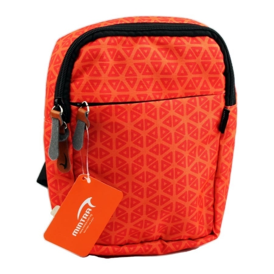 Imagen de Bolso cruzado (triángulo coral) 3 cremalleras tamaño 5 * 22.5 * 16 cm modelo Mintra 09562