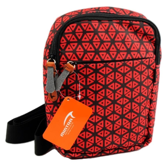Bild von Cross Bag 3 Reißverschlüsse Bedruckt 5 * 22,5 * 16 cm – Mintra -- 09566.
