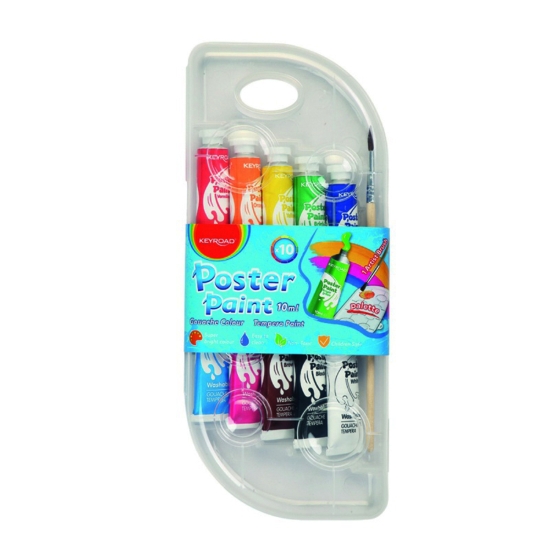 Imagen de Post color, caja de 10 colores de 10 ml Keyroad KR972246