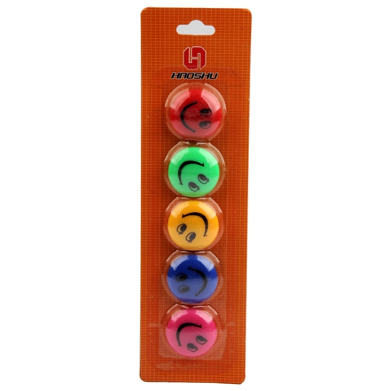 Bild von Runder Magnet Smiley-Gesichtskarte 5/ Karte mehrfarbig – HAOSHU X3005