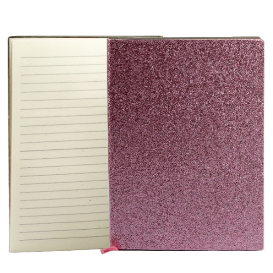 Imagen de Cuaderno de plástico con cubierta de cartón reforzado de PU y soporte para bolígrafo A5
