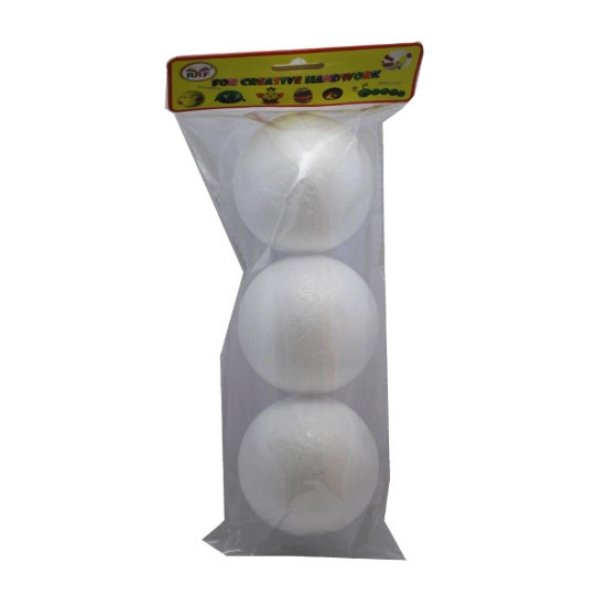 Imagen de Paquete de 3 pelotas de espuma blancas de 8 cm - Simba Y002.
