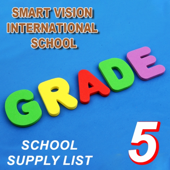 Image de Liste de fournitures scolaires – École Internationale Smart Vision, Cinquième Année
