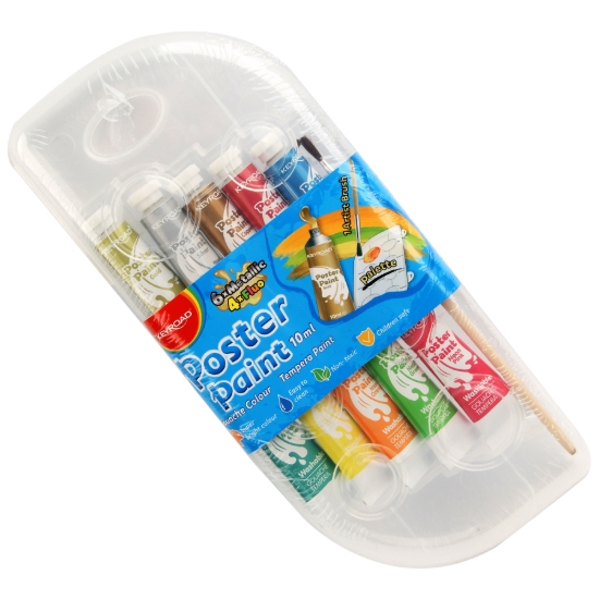 Imagen de Témperas en tubos 10 colores 10 ml Keyroad Modelo KR972247