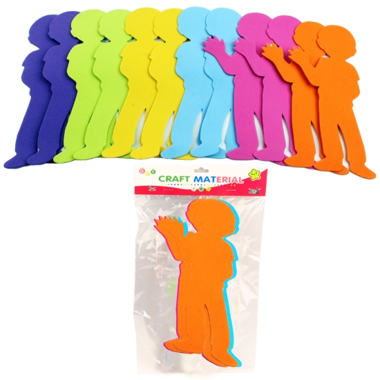 Imagen de Bolsa de Espuma EVA Flexible en Forma de Niño Multicolor - CS3205-14