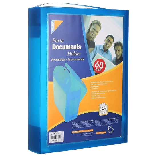 Picture of شنطة مستندات أزرق غامق 60 مم A4 – مينترا