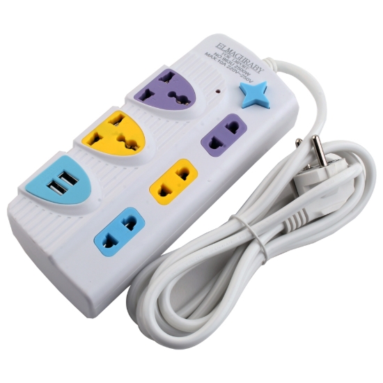 Image de مشترك 3 عين ثنائي + 2 ثلاثي + 2 مخرج USB