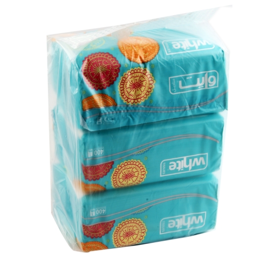 Imagen de Caja de pañuelos Flexi 400 pañuelos 3*1 - blanca