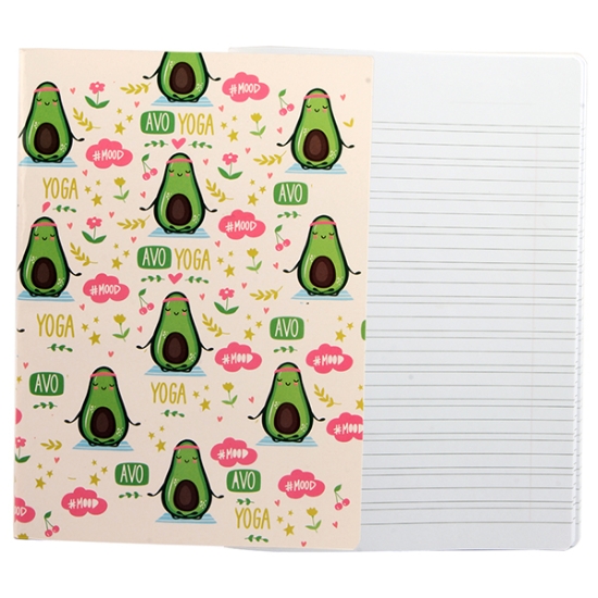 Picture of University Notebook Pin Italian 80 Sheets lined Cardboard Cover Plain Colors BE