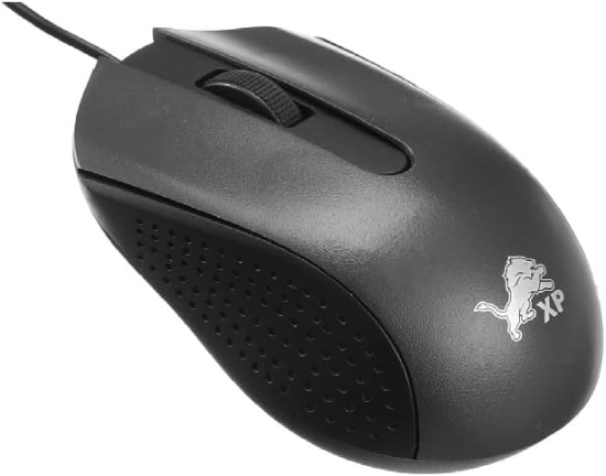 Picture of ماوس بصري سلكي بدقة 1600 نقطة في البوصة أسود 1.2 متر XP موديل KX2781
