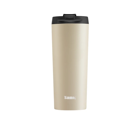 Imagen de Taza térmica de acero inoxidable blanco roto 450ml