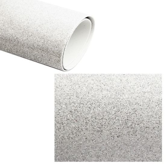 图片 EVA泡沫白色闪光2mm 50*70cm