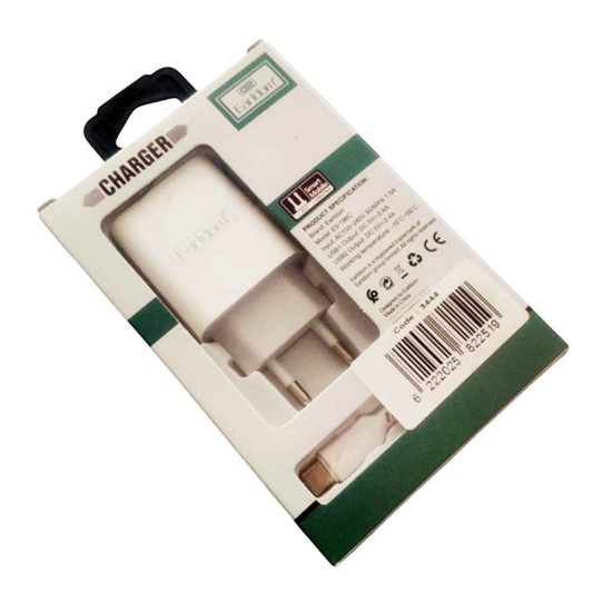 Picture of شاحن إيرلدوم سريع للسفر بمنفذين USB أبيض من كينديكس موديل KX3444
