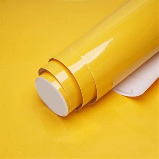 Image de Feuille d'autocollants couleurs Jaune 70*100