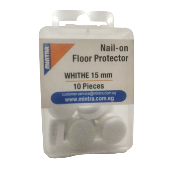 Picture of Round Nail-on Floor Protector 1.5 mm White - 96004