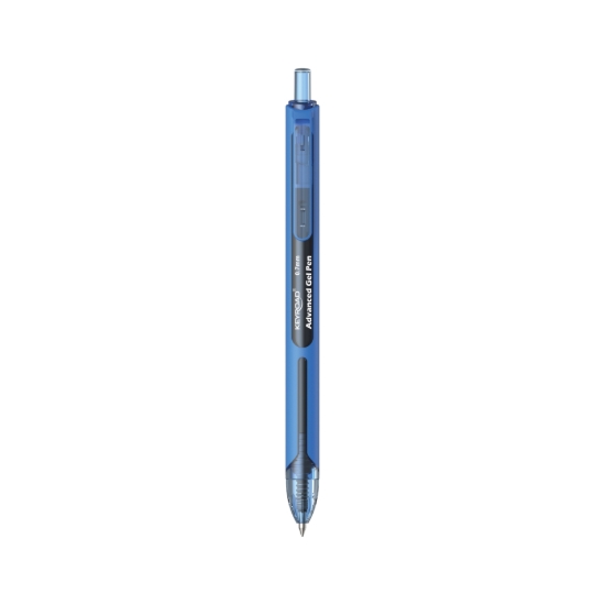 Image de Stylo gel Keyroad - 0,7 mm bleu corps en caoutchouc - Modèle KR972870