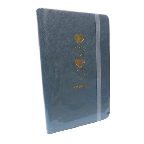 Picture of Plastic Leather Notebook, 80 Ruled Sheets, Size 7 × 10.5 cm – SIMBA Model 5802-21