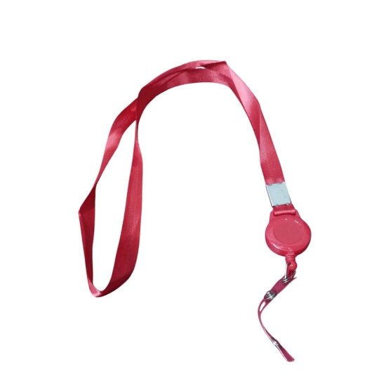 Picture of Name Card Lanyard with Plastic Retractable Hook, Red Color – Simba Model 1601