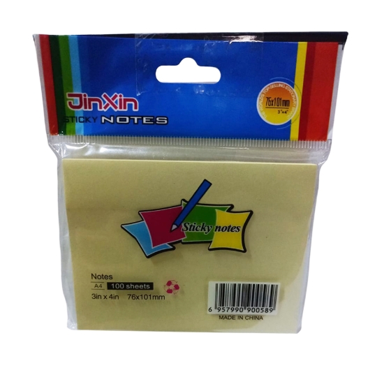 Bild von Post-it gelbes Papier 76 × 101 mm, 100 Blatt – Jin Xin Modell TY-8241