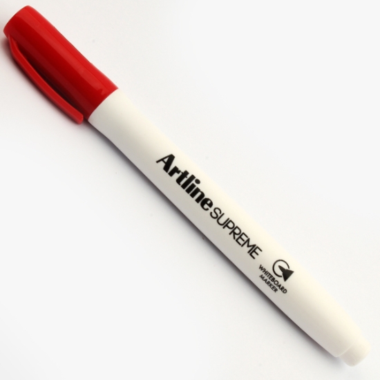 Image de Marqueur pour tableau blanc pointe ronde 1 mm rouge – Artline Supreme Modèle EPF507