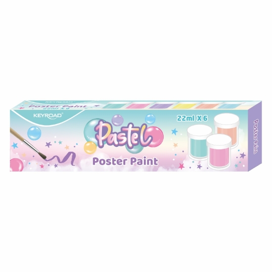 Picture of ألوان بوستر باستيل، علبة 6 لون 22 مللي -  كى رود موديل KR972427