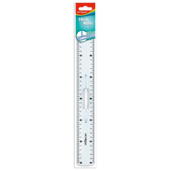 Picture of مسطرة بلاستيك 30 سم شفاف - كى رود موديل KR971059