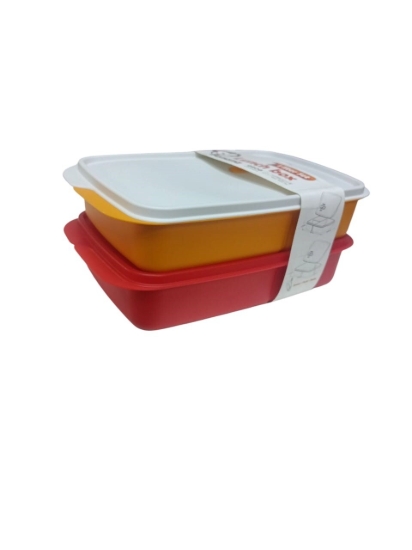Picture of Plastic Lunch Box Set 2 Pieces 1 Liter - Banana