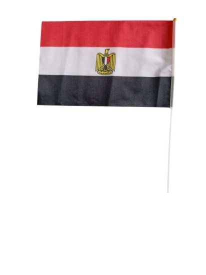 Image de Drapeau en tissu de l'Égypte, format 20 × 30 cm