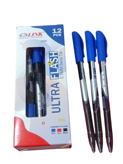图片 蓝色圆珠笔，0.7 毫米 – Link Ultra Flash