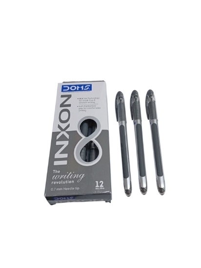 图片 黑色圆珠笔 0.7 毫米 – Inxson DOMS 型号 80752